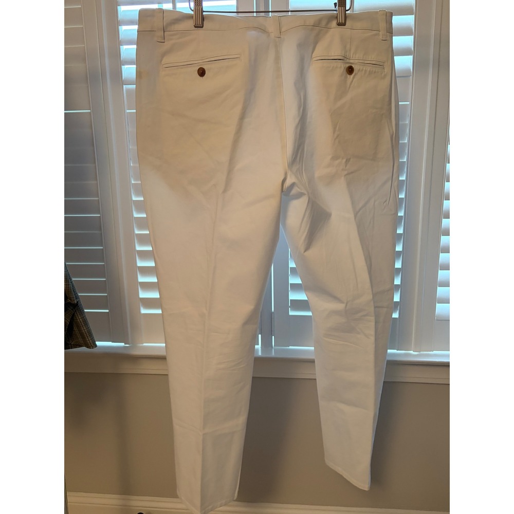 Bonobos Mens Chino Pants 38x30 Off White Straight Leg Casual Trousers